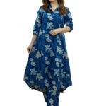 Women's Cotton Blend Kurta Set | Kurta Set | Kurti Set For Women | Festive Kurta Set For Women | Regular Fit Kurta Set For Women