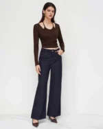 Women Slim Fit Halter-Neck Top - Image 3